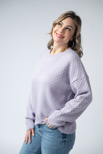 IN STOCK Gianna Pullover Sweater - Lavender - Pumpkin Patch Co