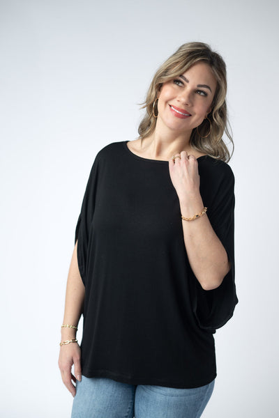 IN STOCK Darcy Dolman Top - Black - Pumpkin Patch Co