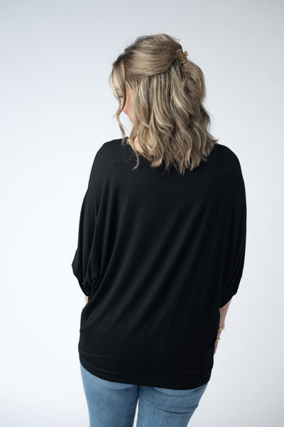 IN STOCK Darcy Dolman Top - Black - Pumpkin Patch Co