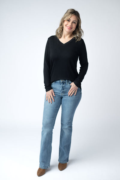 IN STOCK Larissa Long Sleeve - Black - Pumpkin Patch Co