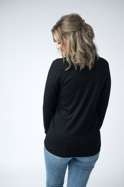 IN STOCK Larissa Long Sleeve - Black - Pumpkin Patch Co