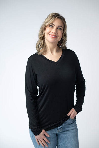 IN STOCK Larissa Long Sleeve - Black - Pumpkin Patch Co