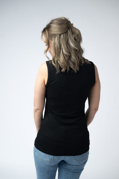 IN STOCK Ava Tank - Black - Pumpkin Patch Co