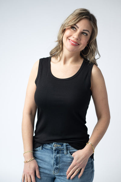 IN STOCK Ava Tank - Black - Pumpkin Patch Co