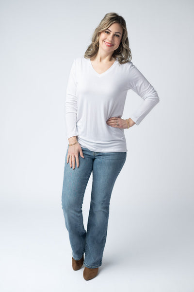 IN STOCK Larissa Long Sleeve - White - Pumpkin Patch Co