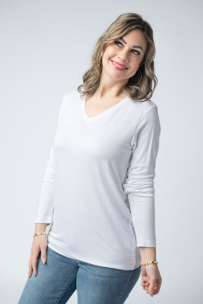 IN STOCK Larissa Long Sleeve - White - Pumpkin Patch Co