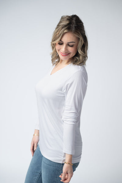 IN STOCK Larissa Long Sleeve - White - Pumpkin Patch Co