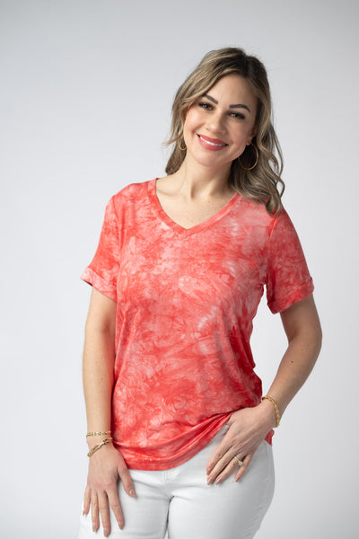 IN STOCK Sophie Top - Red Tie Dye - Pumpkin Patch Co