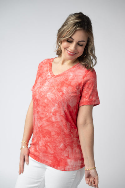 IN STOCK Sophie Top - Red Tie Dye - Pumpkin Patch Co