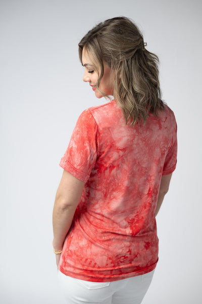IN STOCK Sophie Top - Red Tie Dye - Pumpkin Patch Co