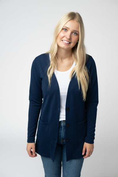 IN STOCK Cori Cardigan - Navy - Pumpkin Patch Co