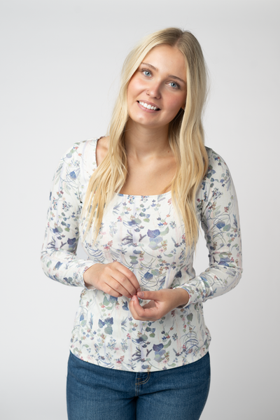 IN STOCK Alyssa Long Sleeve Top - Olive Meadow - Pumpkin Patch Co