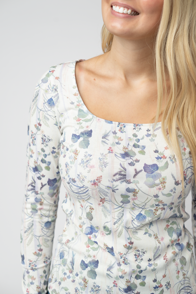 IN STOCK Alyssa Long Sleeve Top - Olive Meadow - Pumpkin Patch Co