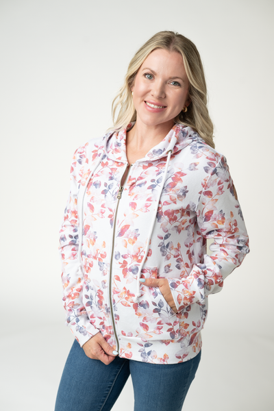 IN STOCK Fullzip Hoodie - Autumn Watercolor