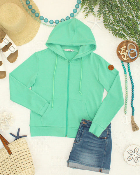 IN STOCK Fullzip Hoodie - Aquamarine - Pumpkin Patch Co