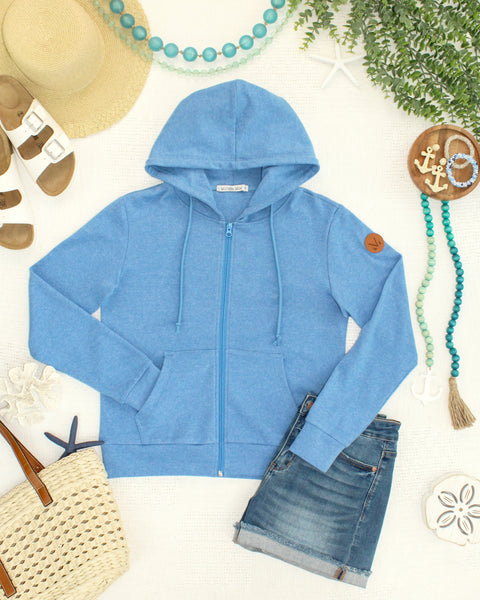 IN STOCK Fullzip Hoodie - Blue - Pumpkin Patch Co