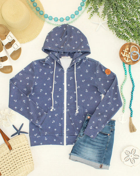 IN STOCK Fullzip Hoodie - Nautical Navy - Pumpkin Patch Co