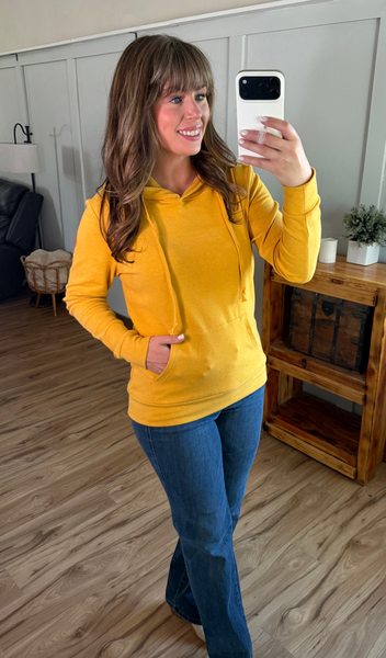 IN STOCK Hailey Hoodie - Mustard - Pumpkin Patch Co