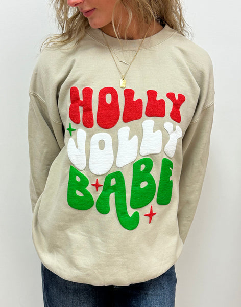 Holly Jolly Babe SWEATSHIRT - SHIPS 10/1