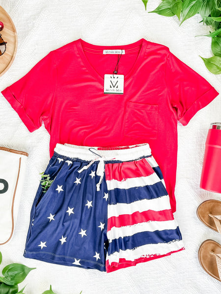 IN STOCK Jamie Shorts - Stars and Stripes