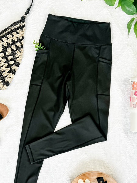 IN STOCK Athleisure Leggings - Black - Pumpkin Patch Co
