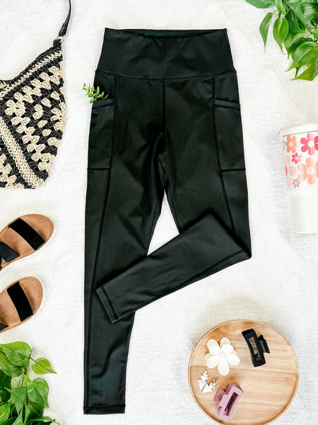 IN STOCK Athleisure Leggings - Black - Pumpkin Patch Co