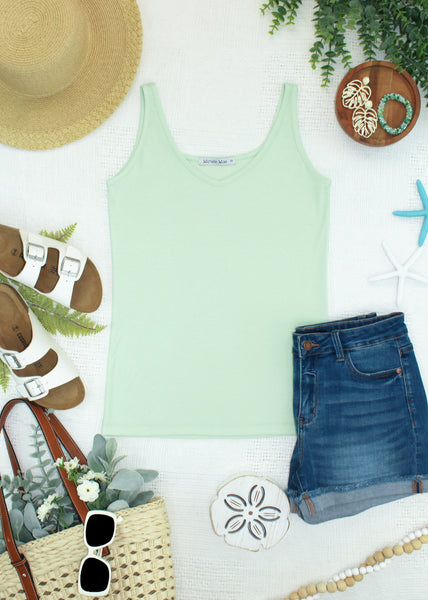 IN STOCK Kennedy Tank - Lime - Pumpkin Patch Co