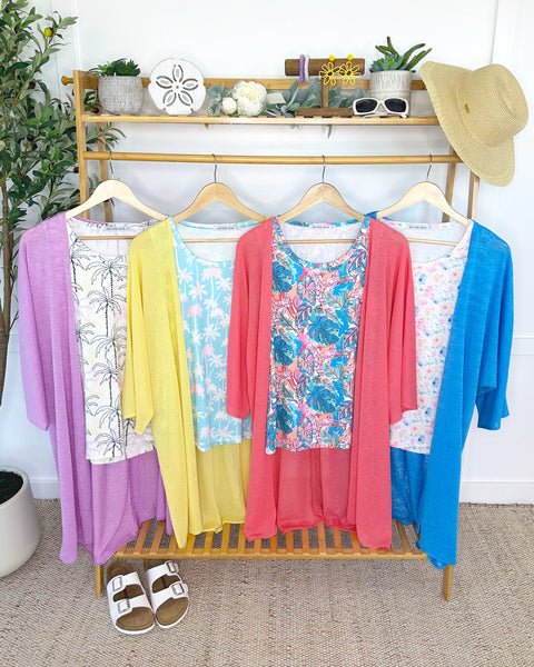 IN STOCK Ellie Cover-Up Kimono - Lemon
