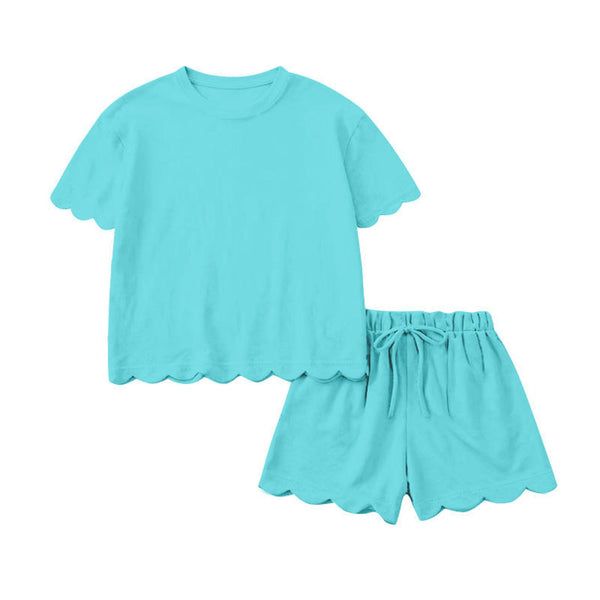 PREORDER: Scalloped Shirt & Short Set 3.16.26
