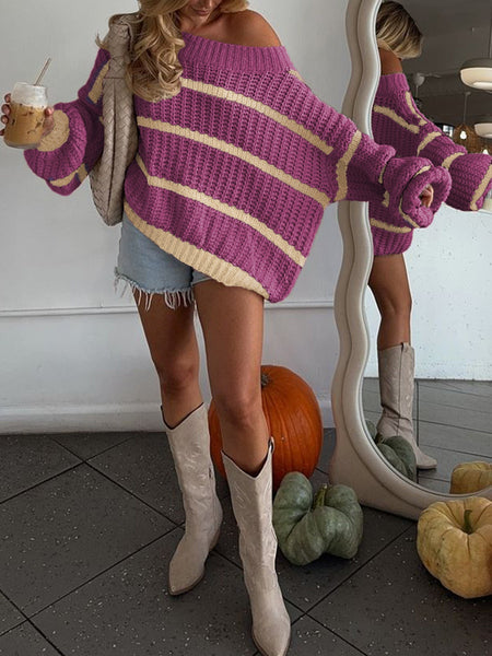 PREORDER: The Fireside Stripe Knit Sweater 8.10.26 OSYM