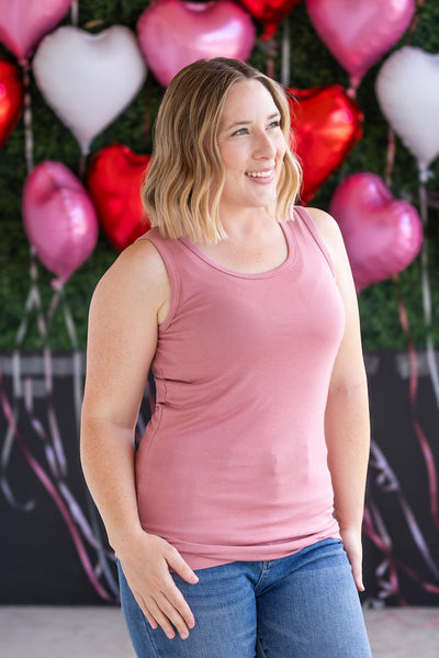 IN STOCK Ava Tank - Rose