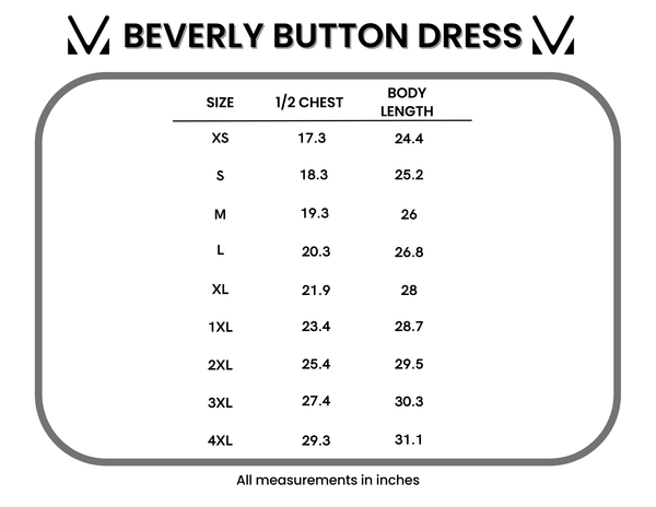 IN STOCK Beverly Button Dress - Nautical Navy