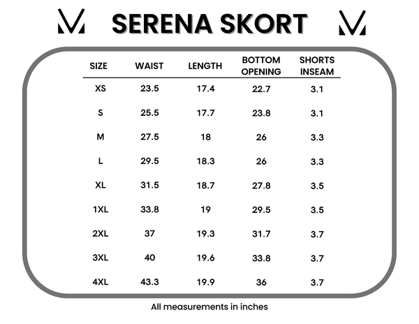 IN STOCK Serena Luxe Skort - Ocean Blue