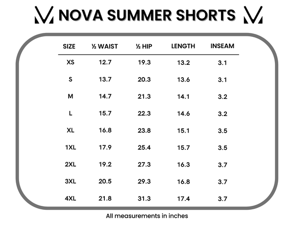 IN STOCK Nova Summer Shorts - Aqua Palm