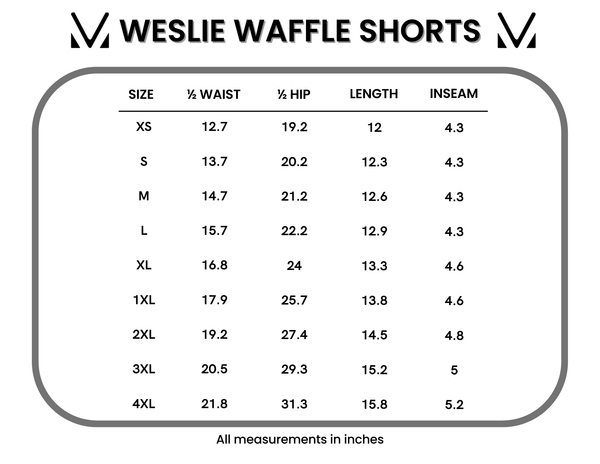 IN STOCK Weslie Waffle Shorts - Pink
