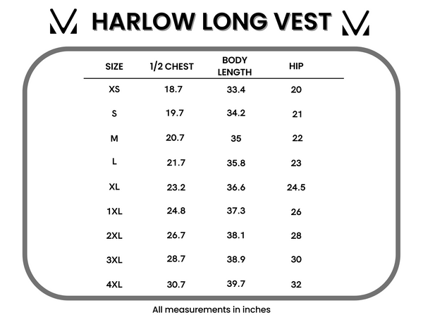 IN STOCK Harlow Long Vest - Pumpkin - Pumpkin Patch Co