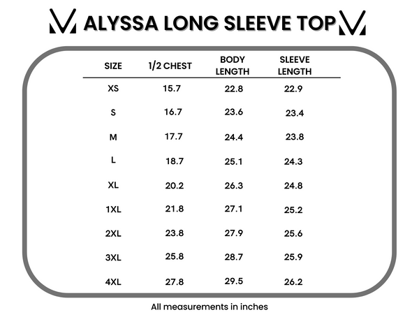 IN STOCK Alyssa Long Sleeve Top - Blushwood Floral