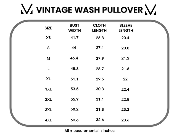 IN STOCK Vintage Wash Pullover - Black - Pumpkin Patch Co