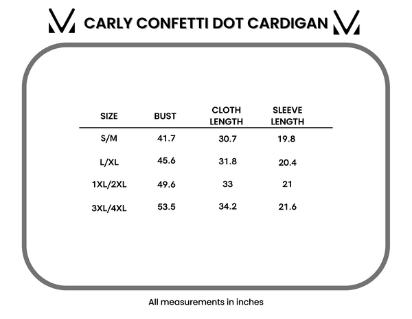 IN STOCK Carly Confetti Dot Cardigan - Lavender - Pumpkin Patch Co