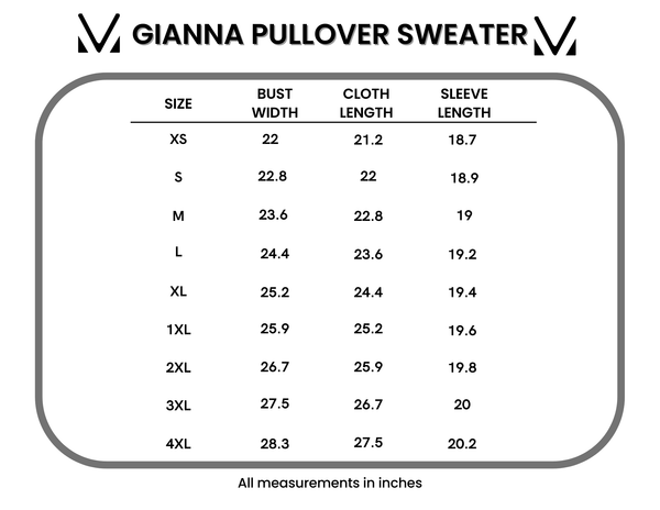 IN STOCK Gianna Pullover Sweater - Blue - Pumpkin Patch Co
