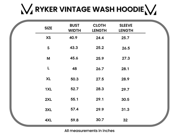 IN STOCK Ryker Vintage Wash Hoodie- Teal