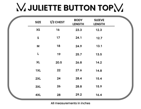 IN STOCK Juliette Button Top - Blue - Pumpkin Patch Co