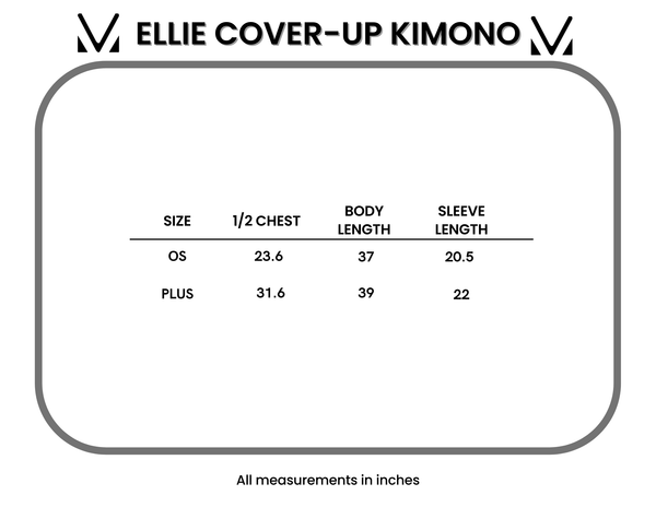 IN STOCK Ellie Cover-Up Kimono - Light Blue