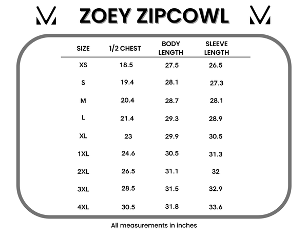 IN STOCK Classic Zoey ZipCowl Sweatshirt - Autumn Leaves and Olive - Pumpkin Patch Co
