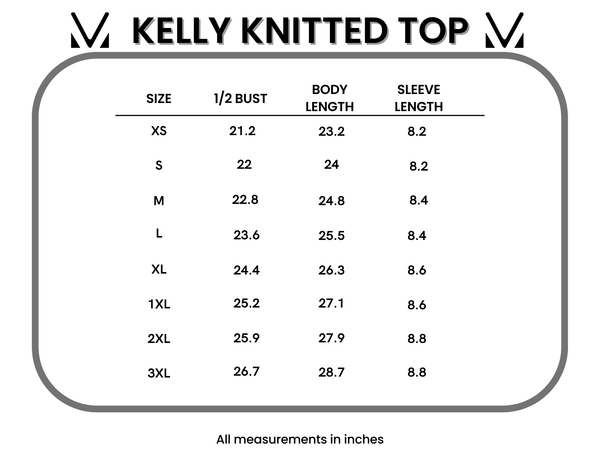 IN STOCK Kelly Knitted Top - Black