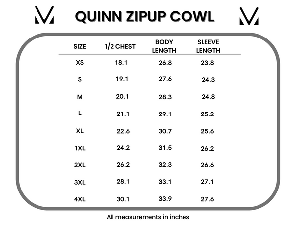 IN STOCK Quinn ZipUp Cowl - Red