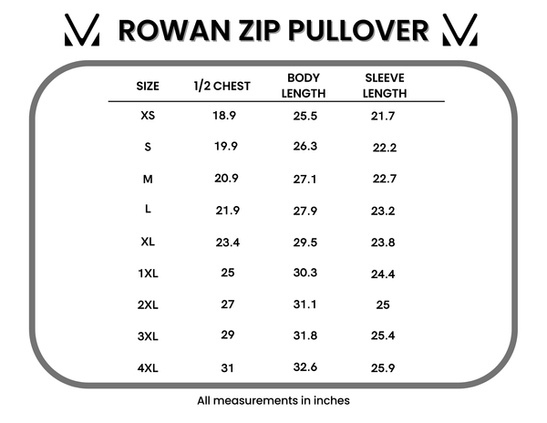 IN STOCK Rowan Zip Pullover - Slate Blue and Autumn Watercolor