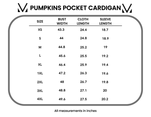 IN STOCK Pumpkins Pocket Cardigan - Pumpkin Patch Co