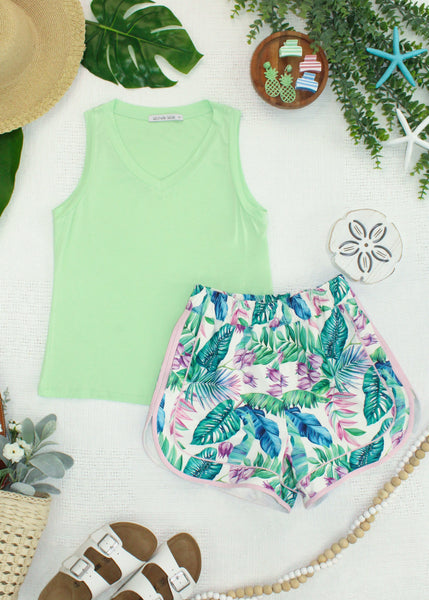 IN STOCK Noelle Tank - Lime - Pumpkin Patch Co