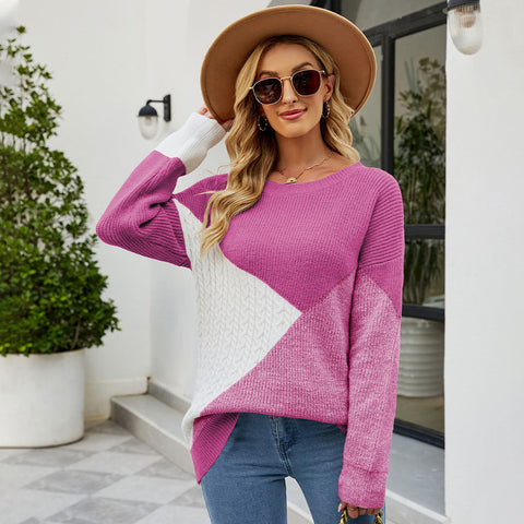 Chervon Color Block Sweater